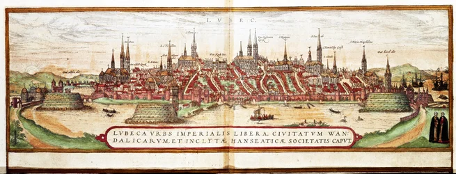 Kaart van Lübeck