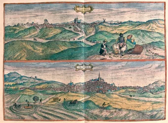 Marchena - Osuna, Catalonië, Spanje (gravure)