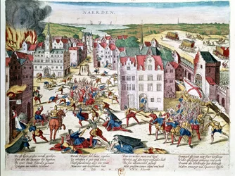 Bloedbad in Vlaanderen tijdens het bewind van Fernando Alvarez de Toledo (1508-82) Hertog van Alba, 30 november 1572