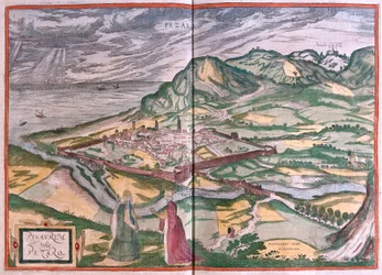 Pesaro, Italië (gravure)