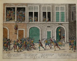 Inname van Valence na ophanging van gouverneur La Motte-Gondrin, 25 april