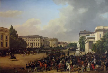 Duits: Parade op Opernplatz in Berlijn Parade op Opernplatz