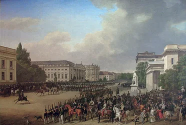 Duits: Parade op Opernplatz in Berlijn Parade op Opernplatz