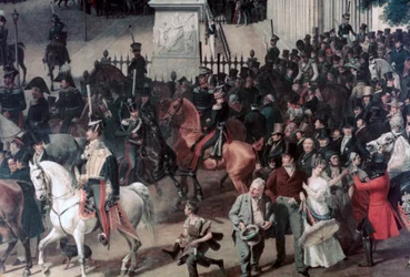 Parade op de Opera Place, Berlijn (detail)