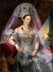 Portret van keizerin Alexandra Fjodorovna