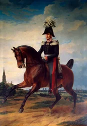 Ruiterportret van Frederik Willem III van Pruisen