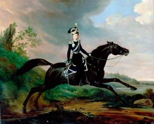 Ruiterportret van Grootvorst Alexander Nikolajevitsj