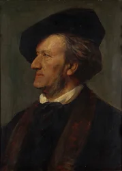 Portret van de componist Richard Wagner