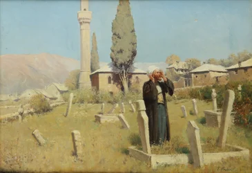 Franz Leo Ruben, Bij het gebed op het kerkhof voor de moskee