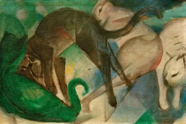 Spelende katten (Kattenbeeld)