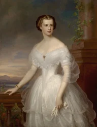 Portret van Elisabeth van Beieren