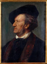 Portret van de componist Richard Wagner