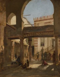 Scene in Kalaun Moskee Complex Caïro