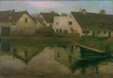 Avond in het dorp