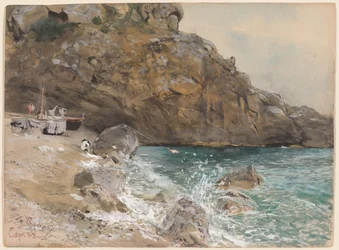 Het strand van Marina Piccola, Capri