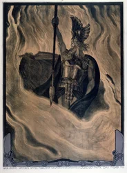 Odin roept het vuur op, ca. 1914