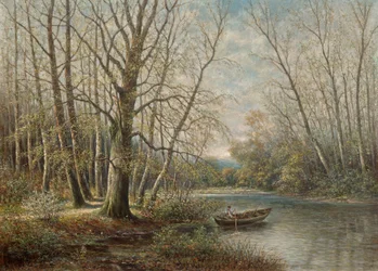 Maart-velden in de lente
