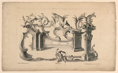 Rocaille motieven en dados, uit set nr. 120