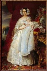 Portret van Helene Louise van Mecklenburg-Schwerin, hertogin van Orléans en de graaf van Parijs