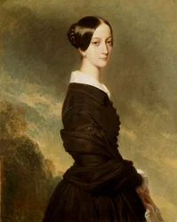 Portret van Francoise Caroline de Bourbon Bragance, prinses van Joinville