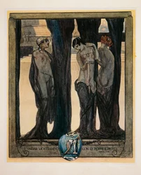 Oostenrijk, Wenen, Illustratie van Dante Alighieri