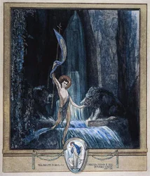 Illustratie uit Dantes Goddelijke Komedie, Vagevuur, Canto XIV: 45