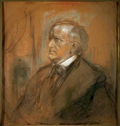 Portret van de componist Richard Wagner, 1813-1883, 1868