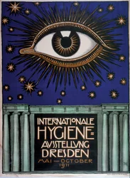Poster voor de Eerste Internationale Hygiëne Tentoonstelling, 1911