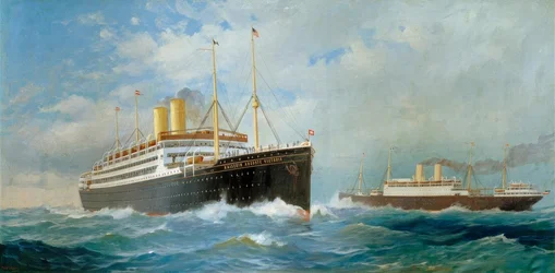 F. Pansing, portretten van oceaanstomers