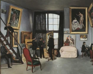 Het atelier van Bazille