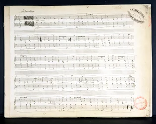 Facsimile van de partituur van 