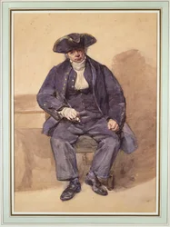 Portret van John Adams, alias John Wilkinson, onderofficier, 78 jaar oud