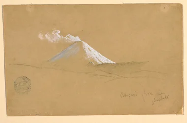 Cotopaxi vanuit de buurt van Ambato, Ecuador