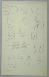 Tekening, Anatomische studies, 1865-70