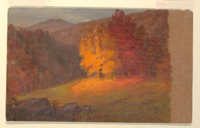 Tekening, Herfstlandschap, 1860-70