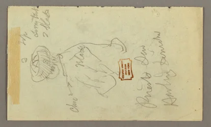 Tekening, Jongen met tulband, mogelijk 1868