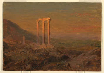 Tekening, Klassieke ruïnes, Syrië, mei 1868
