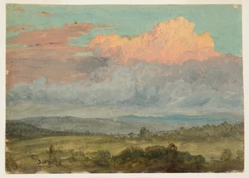 Tekening, Wolken, Hudson-vallei, New York, juli 1866