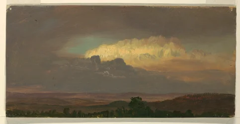 Tekening, Wolken boven heuvels, augustus 1865