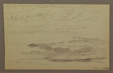 Tekening, Bewolkte lucht, mogelijk jaren 1860