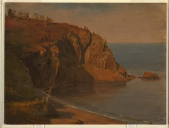 Tekening, kust van Grand Manan Island, Canada, augustus of september 1851