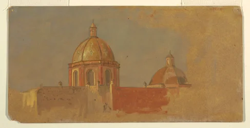 Tekening, Colombia of Ecuador, kerkdaken, 1853 of 1857