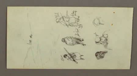 Tekening, Figuurstudies, Rand, mogelijk 1868