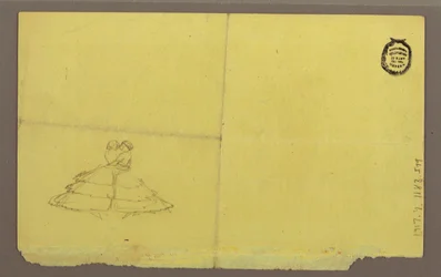 Tekening, Goat Island en Canadese watervallen, mogelijk 1856