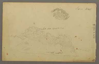 Tekening, heuvels, 1844