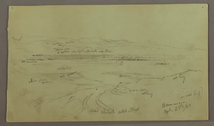 Tekening, Heuvels en Vlaktes, 29 april 1868