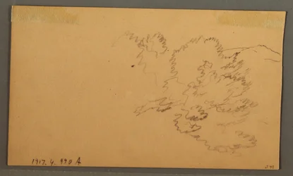 Tekening, Heuvels en vallei, oktober 1873