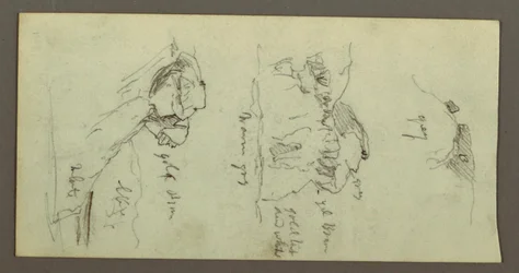 Tekening, Heuveltoppen en hellingen, mogelijk 1868
