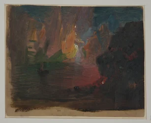 Tekening, Fantasie van een ijsberg, omstreeks 1859