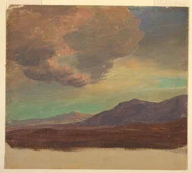 Tekening, Landschap, bij Palastine of Syrië, 1868
